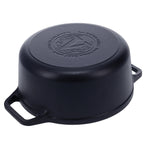 Horno Holandés Combo Hierro Fundido Curado 5.7L