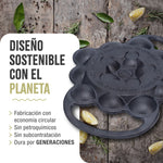 Provoletera Sartén Hierro Fundido Curado 15 Huecos para Poffertjes y Takoyaki