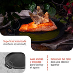 Plancha Pizza Hierro Fundido Curado Ø 25cm