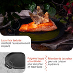 Plaque à Griller pour Pizza en Fonte Assaisonnée Ø25 cm