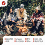 Grillplatte fur Pizza Gusseisen Eingebrannte Ø 25 cm