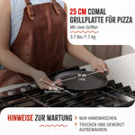 Grillplatte fur Pizza Gusseisen Eingebrannte Ø 25 cm