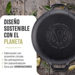 Plancha Pizza Hierro Fundido Curado Ø 25cm