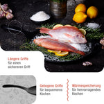 Comal-Grillplatte Gusseisen Eingebrannte Ø 30 cm