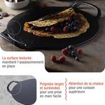 Plaque à Griller pour Pizza en Fonte Assaisonnée Ø38 cm
