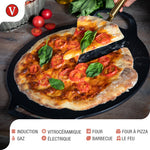 Plaque à Griller pour Pizza en Fonte Assaisonnée Ø38 cm