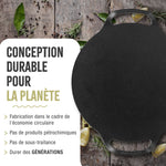 Plaque à Griller pour Pizza en Fonte Assaisonnée Ø38 cm