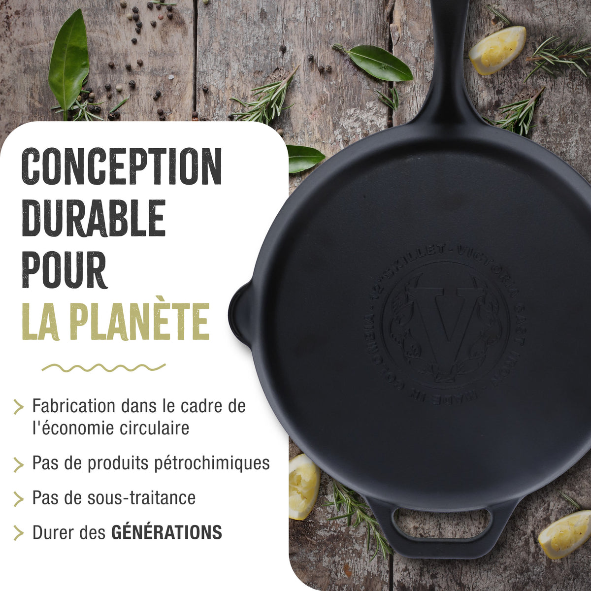 Poêle en Fonte Émaillée Ø25 cm
