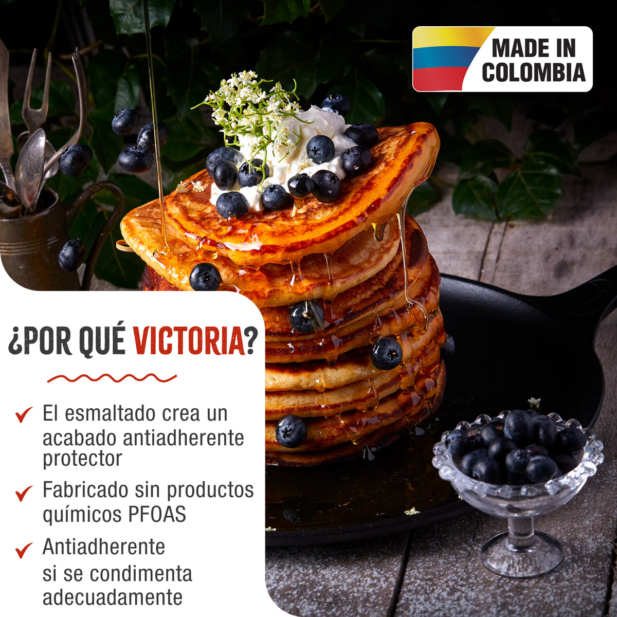 Plancha Comal Hierro Fundido Esmaltado Ø 30cm