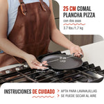 Plancha Pizza Hierro Fundido Esmaltado Ø 25cm