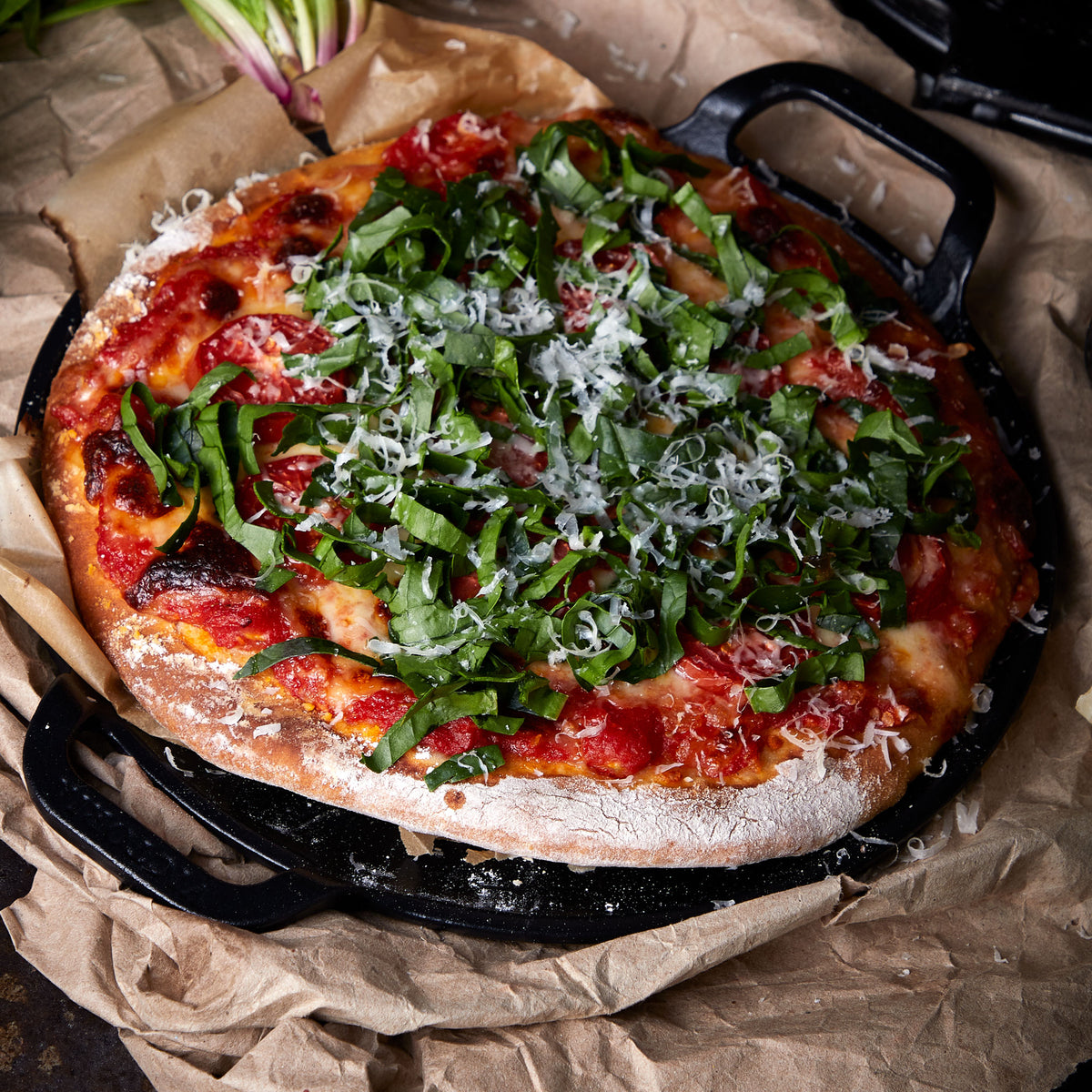 Plaque à Griller pour Pizza en Fonte Émaillée Ø25 cm