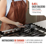 Salsero Hierro Fundido Esmaltado 0.4L