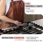 Casserole à Sauce Fonte Émaillée 0.4 L