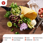 Poêle pour Fajitas en Fonte Émaillée 25×18 cm