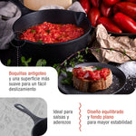 Sartén Honda Hierro Fundido Esmaltado Ø 20cm