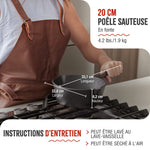Poêle Sautese en Fonte Émaillée Ø20 cm