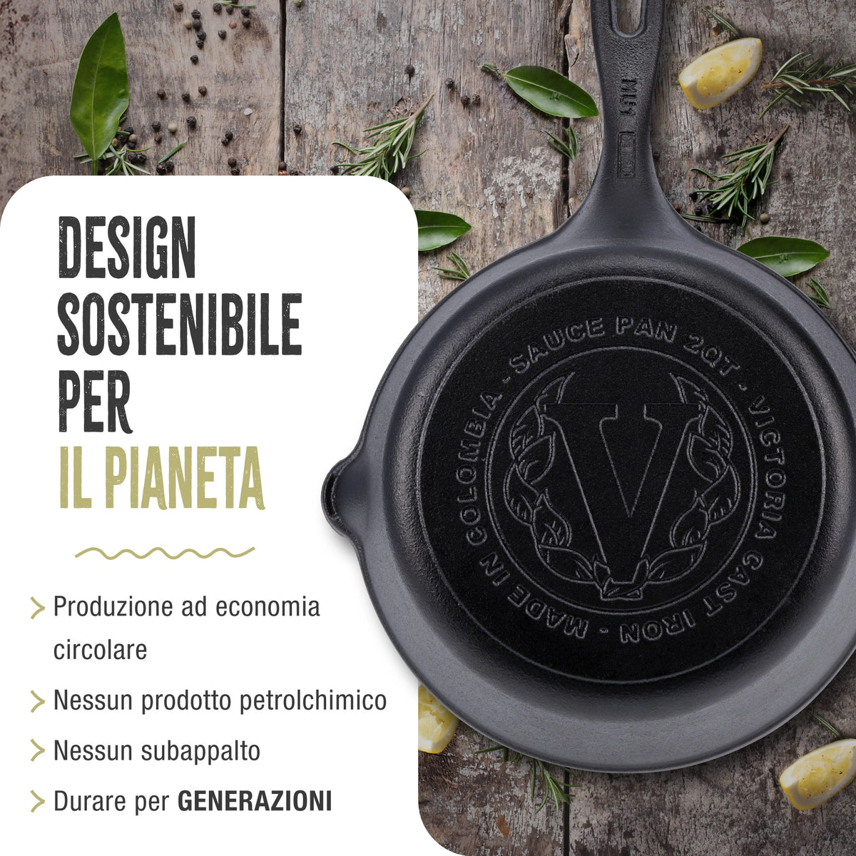 Padella Profonda in Ghisa Smaltata Ø20 cm
