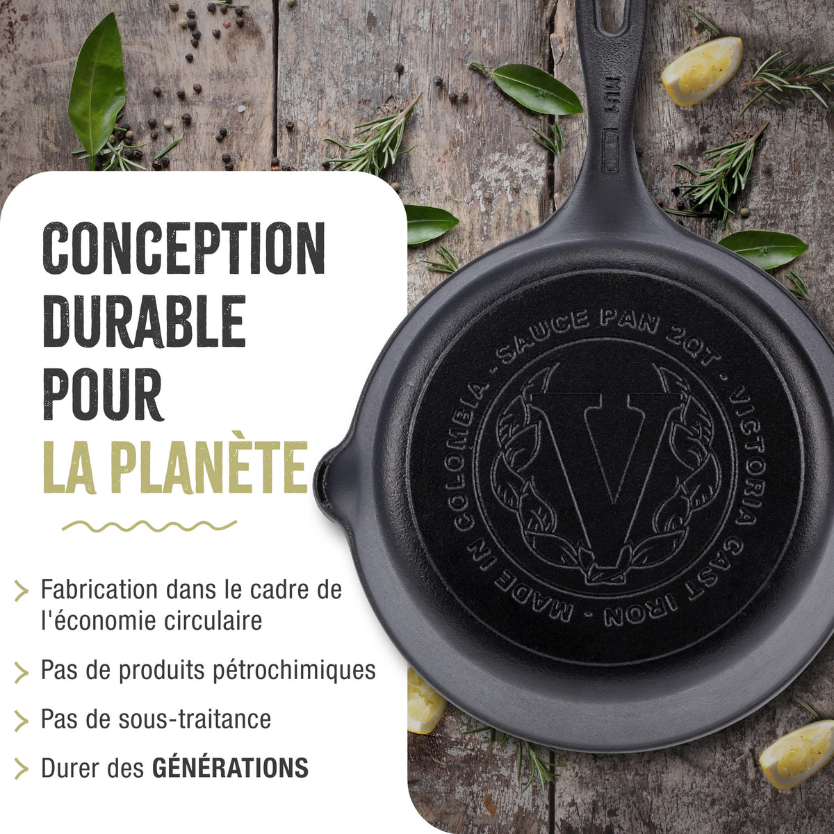 Poêle Sautese en Fonte Émaillée Ø20 cm