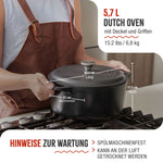 Dutch Oven Gusseisen Emailliert 5.7 L