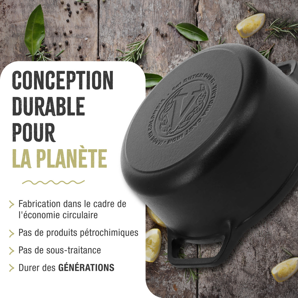 Cocotte en Fonte Émaillée 5.7 L