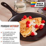 Plaque à Griller Comal en Fonte Émailleé Ø26.6 cm