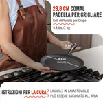 Padella per Grigliare Comal in Ghisa Smaltata Ø26.6 cm