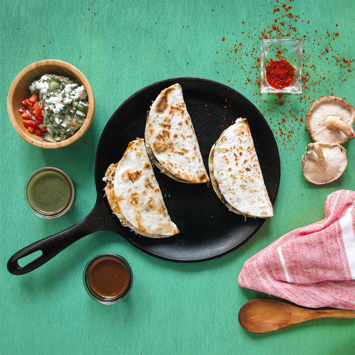 Plancha Comal Hierro Fundido Esmaltado Ø 26.6cm