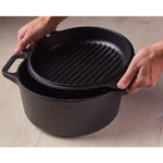 Horno Holandés Combo Hierro Fundido Esmaltado 5.7L