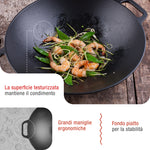 Wok in Ghisa Smaltata Ø35.5 cm
