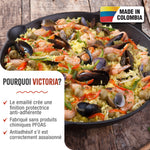 Poêle à Paella en Fonte Émaillée Ø33 cm