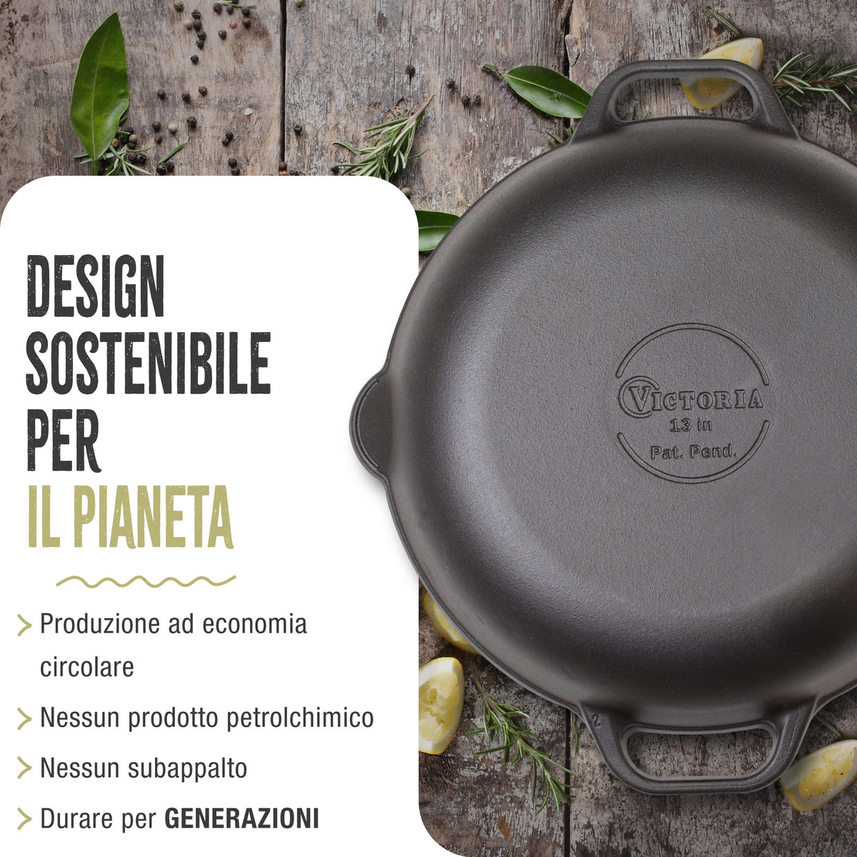 Padella per Paella in Ghisa Smaltata Ø33 cm