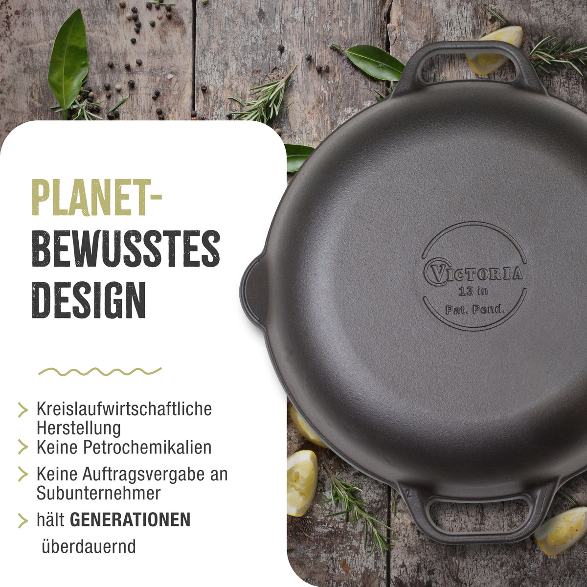 Paellapfanne Emaillierte Gusseisen Ø 33 cm