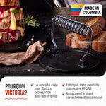 Smash Burger Press en Fonte Émaillée 16.5 cm