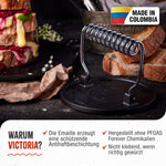 Burgerpresse Emaillierte Gusseisen 16.5 cm