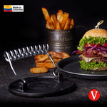 Prensa Hamburguesas Hierro Fundido Esmaltado 16.5cm