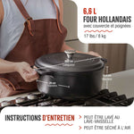 Cocotte en Fonte Émaillée 6.6 L
