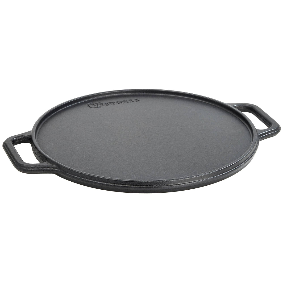 Plaque à Griller Réversible Ronde en Fonte Émaillée Ø32 cm