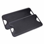 Plaque à Griller Réversible en Fonte Émaillée 47×25 cm