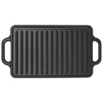 Plancha Asar Reversible Hierro Fundido Esmaltado 33x21cm