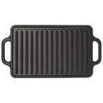 Wendbare Grillplatte Emaillierte Gusseisen 33x21 cm