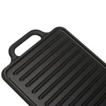 Wendbare Grillplatte Emaillierte Gusseisen 33x21 cm