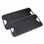 Plancha Asar Reversible Hierro Fundido Esmaltado 50x35cm