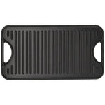 Plancha Asar Reversible Hierro Fundido Esmaltado 50x35cm