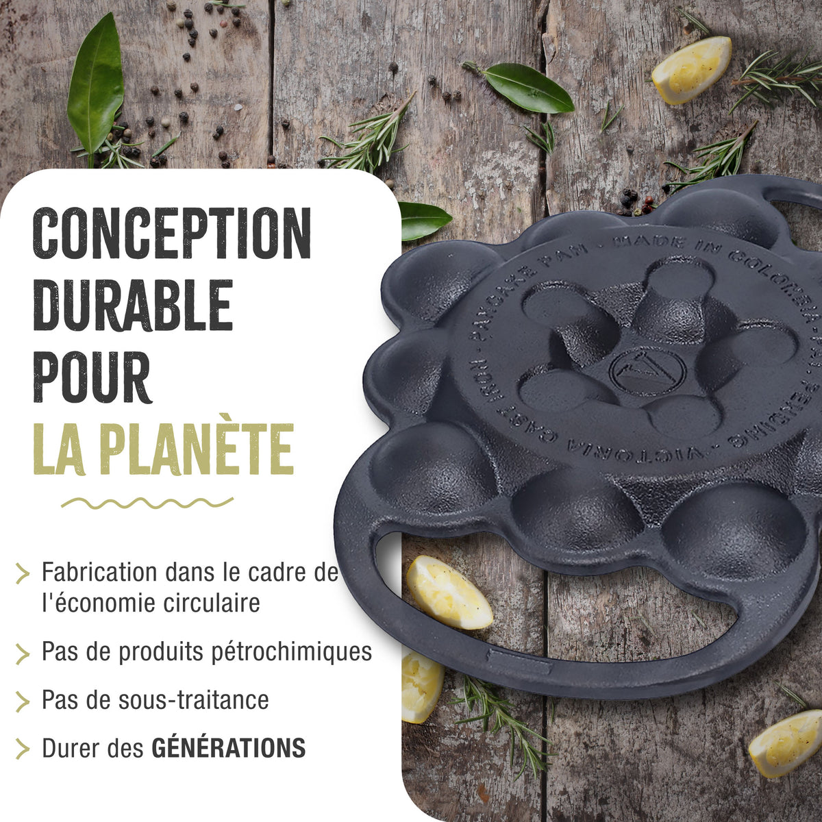 Poêle à Poffertjes en Fonte Émaillée 15 Cavités pour Blinis Takoyaki