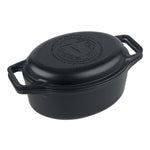 Dutch Oven Combo Gusseisen Eingebrannte Oval 5.7 L
