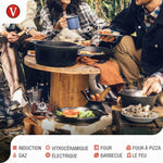 Cocotte et Poêle Combo en Fonte Assaisonnée 5.7 L