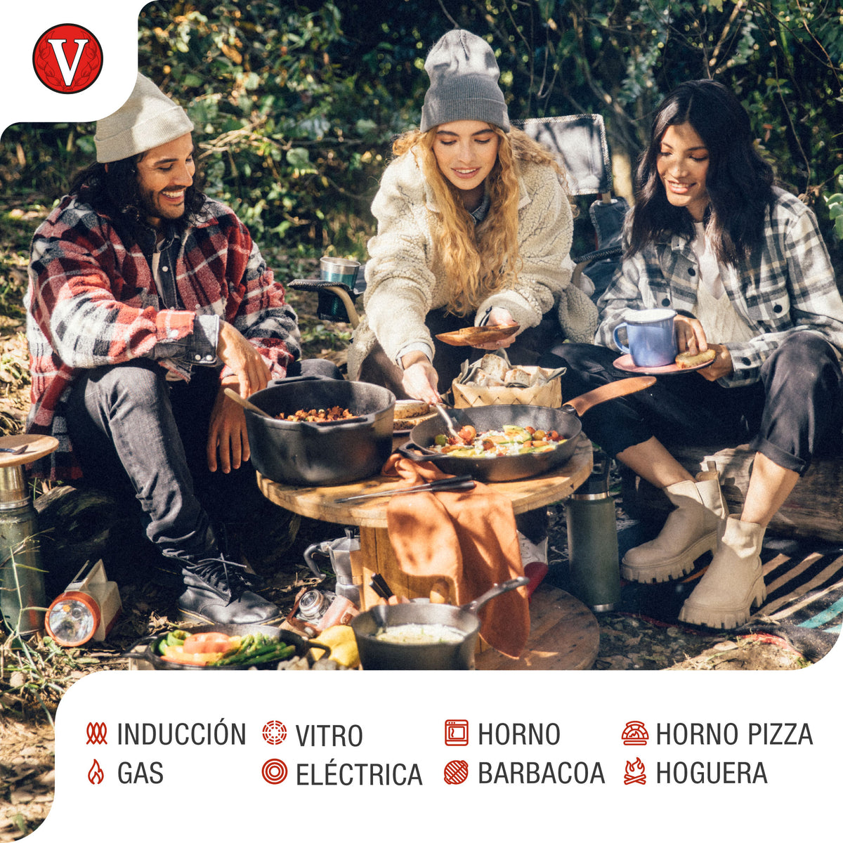 Horno Holandés Hierro Fundido Curado 1.9L