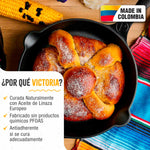 Sartén Hierro Fundido Curado Catrina Ø 25cm