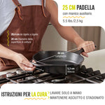 Padella in Ghisa Stagionata Catrina Ø25 cm