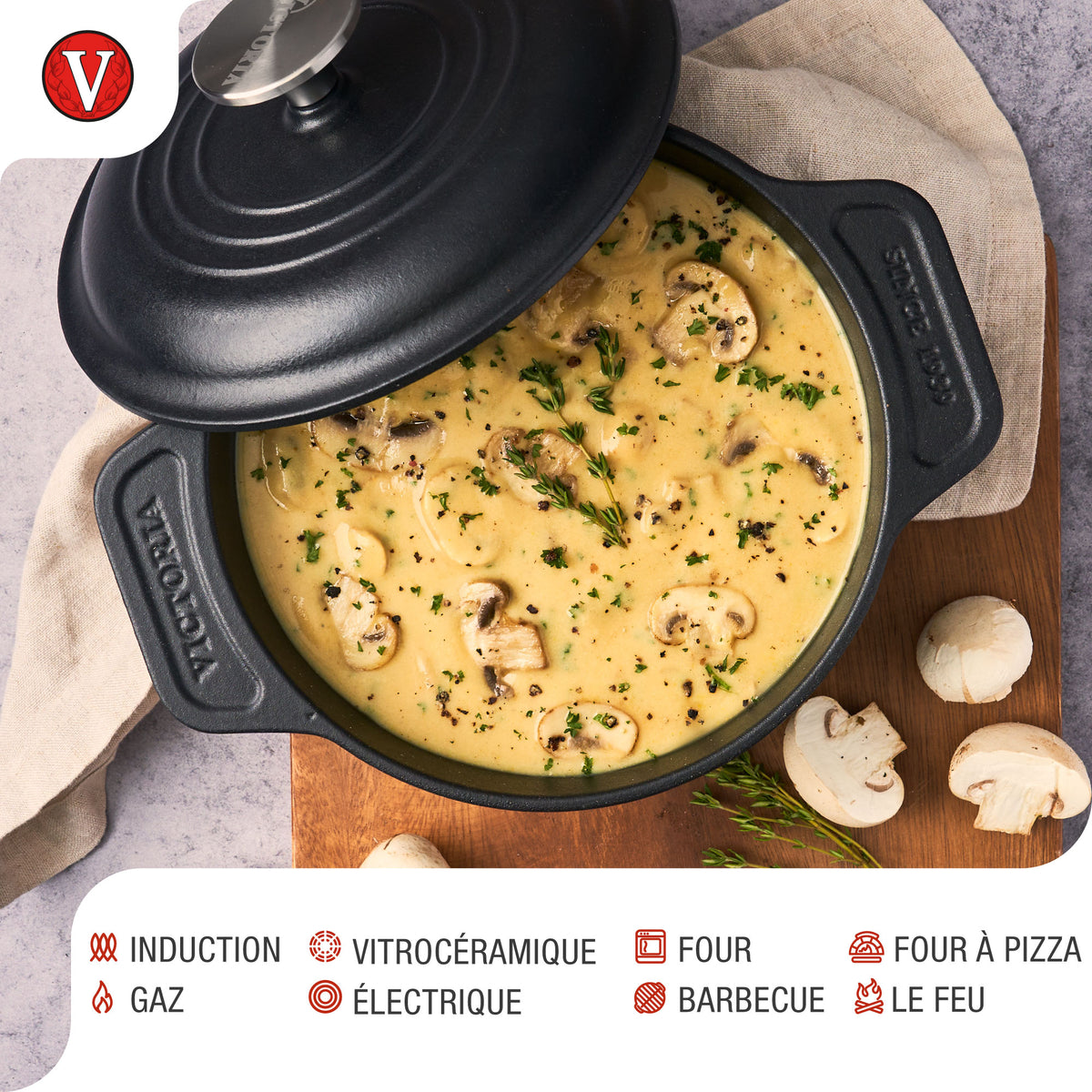 Cocotte en Fonte Émaillée 1.9 L
